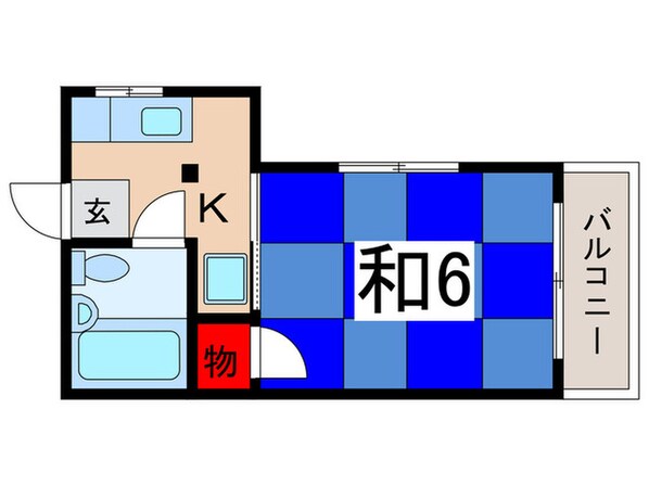 桜コーポの物件間取画像